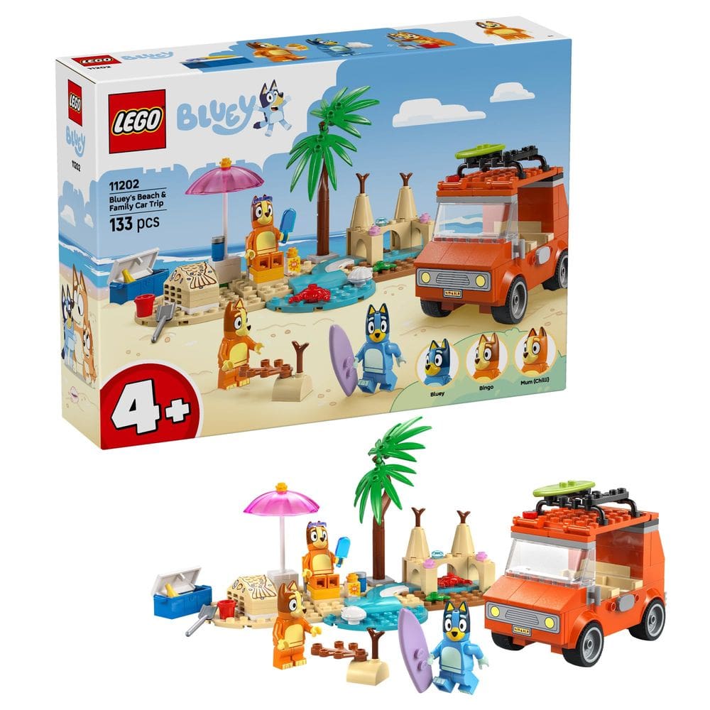 Toy LEGO Bluey: viagem de carro em família e praia de Bluey 11202 4+ Years