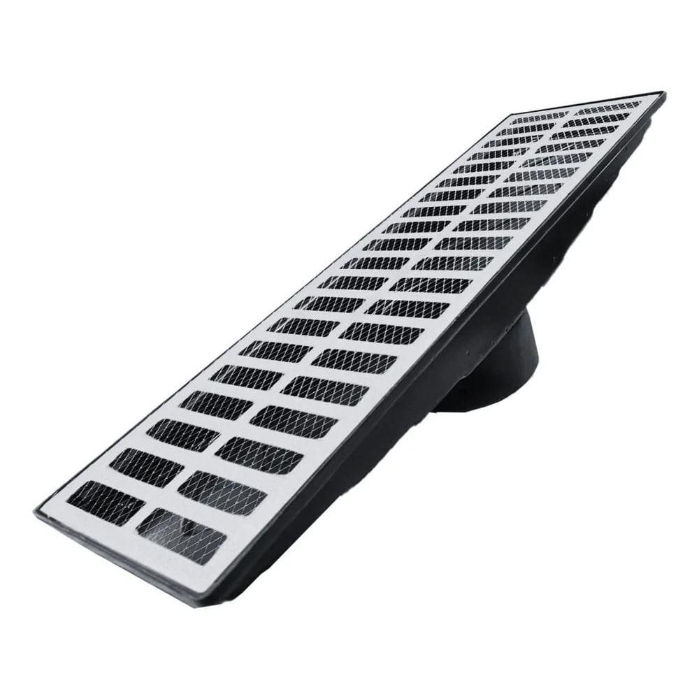 10X Coletor Ralo Linear Saida 75Mm Fundo 15X50Cm Grelha Alu