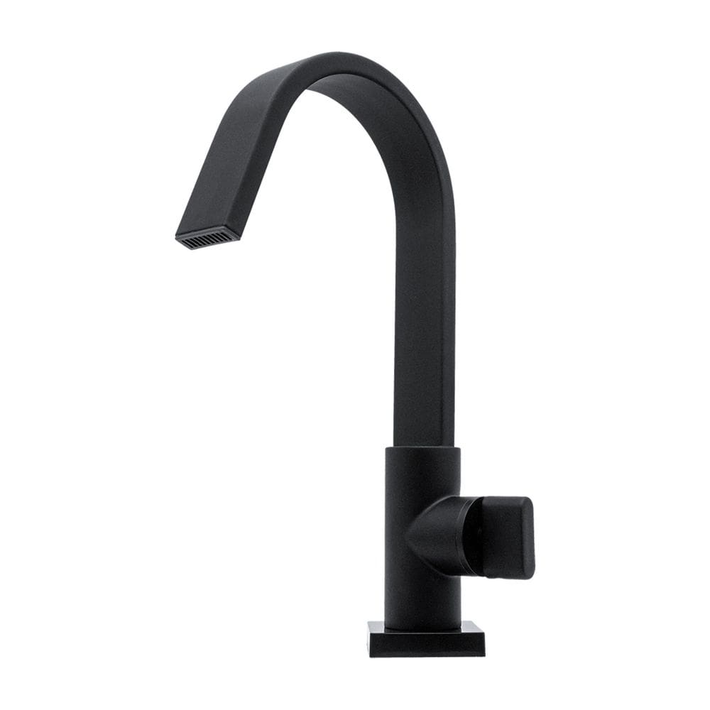 Torneira Cozinha Pia Bancada Alta Preto Fosco Luxo 1/4V