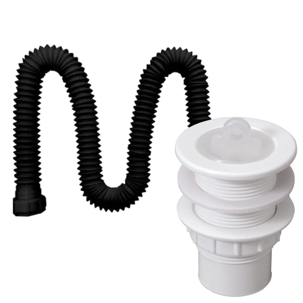 Kit Sifão Preto 140cm + Válvula V9