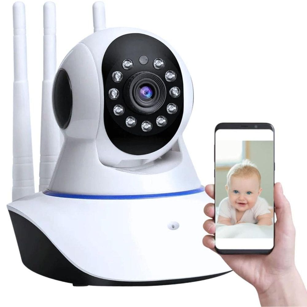 Câmera Wi-Fi Hd 1080P Com Visão Noturna E Áudio