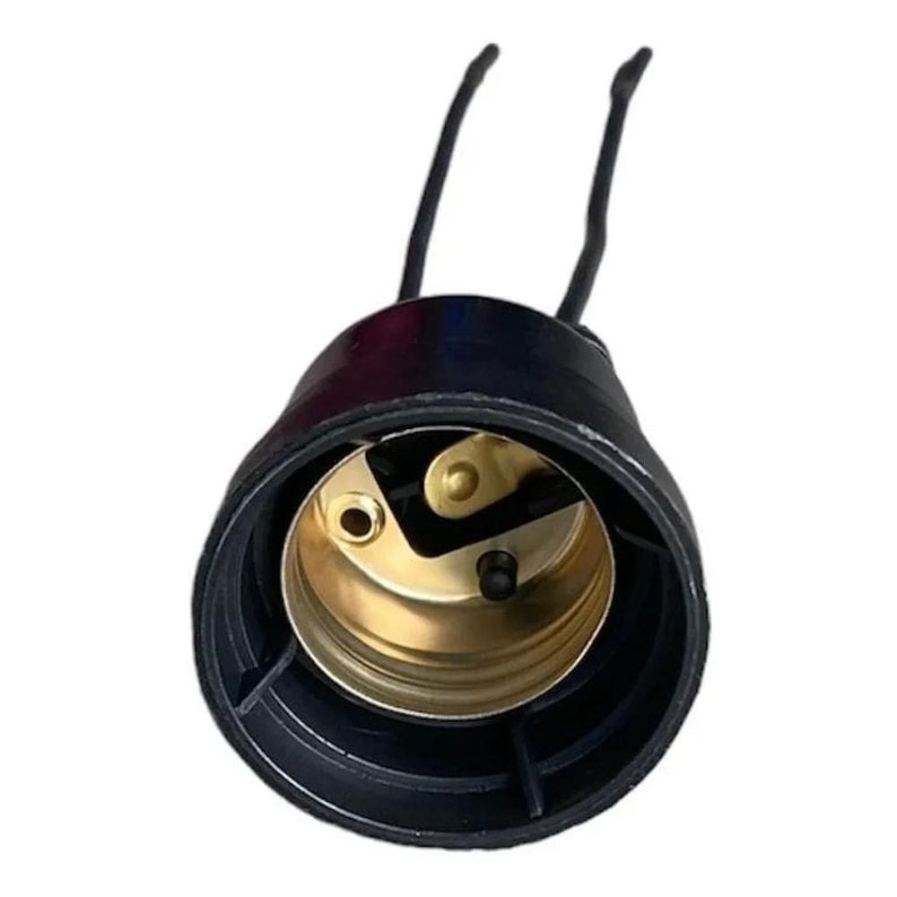 10X Kit 10 Soquetes Com Rabicho Bocal Porta Lâmpada E27 Cor