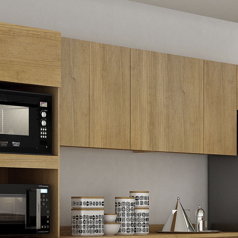 Armário Aéreo para Cozinha 3 Portas 120cm Dakota Valdemóveis