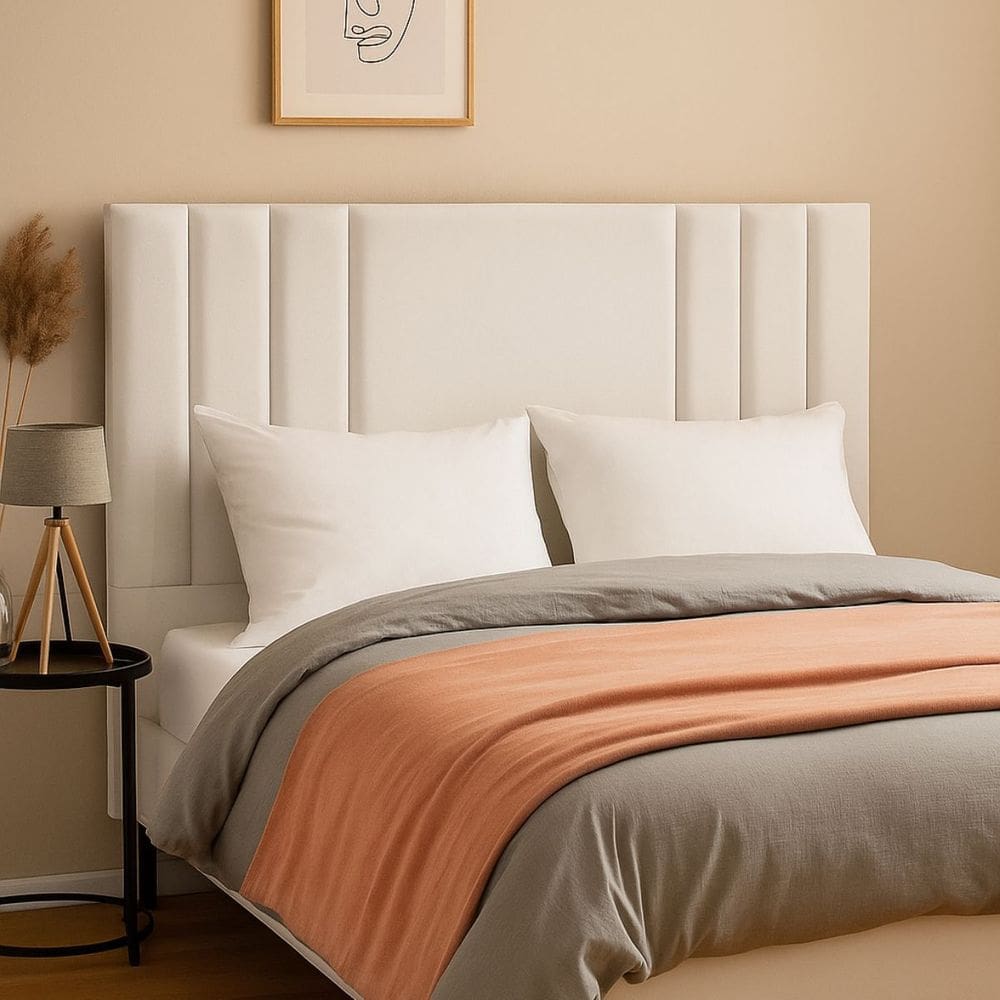 Cabeceira 90 cm Suede Frame Solteiro Estofada Cama Box Moderno