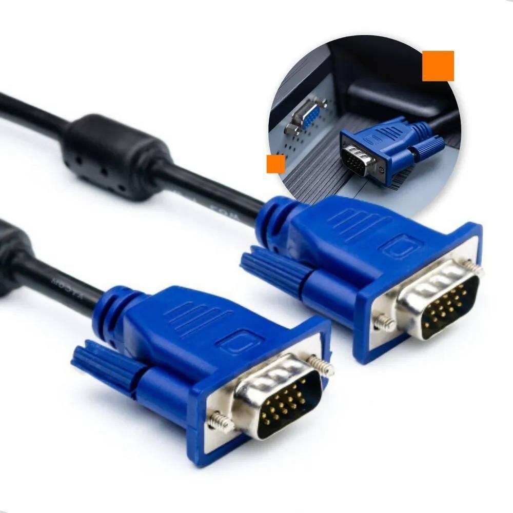 10X Polaris Shop Fio Cabo Vga 1.8M Metros Para Monitor Proj