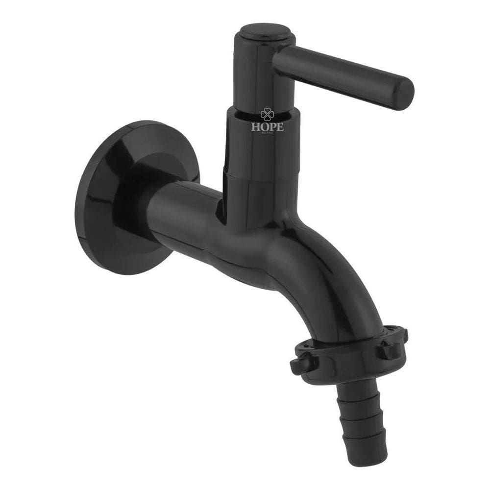 10X Torneira Jardim Tanque Pia Abs Parede Preta Longa 1/4 V