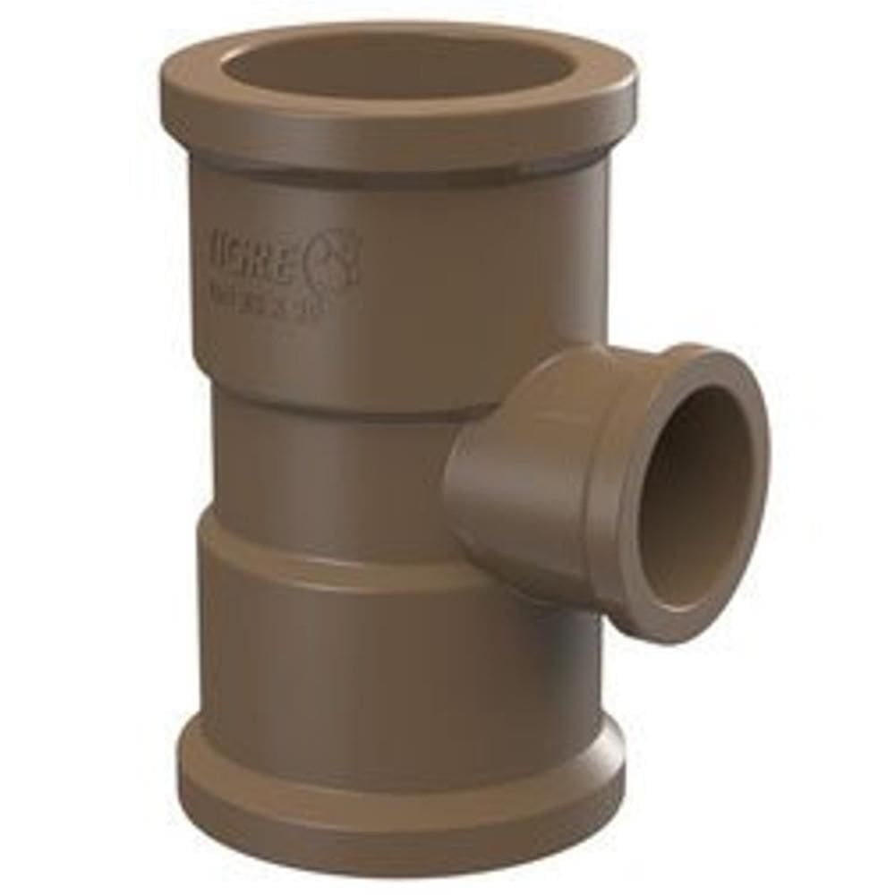 Tê De Redução 90º Graus Soldável 75x60mm - 22217275 - Tigre Te Red.90graus Sold. 75x60mm Tigre 22217275