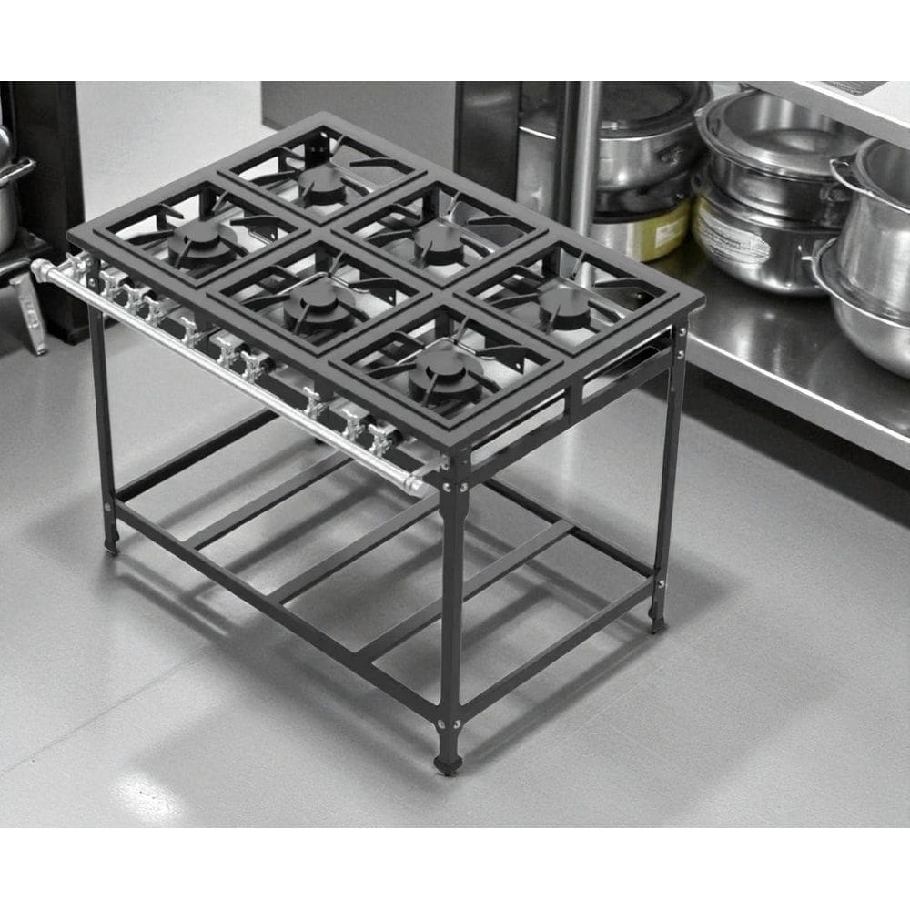 Fogão Industrial 6 Bocas 30x30 P5 Leona