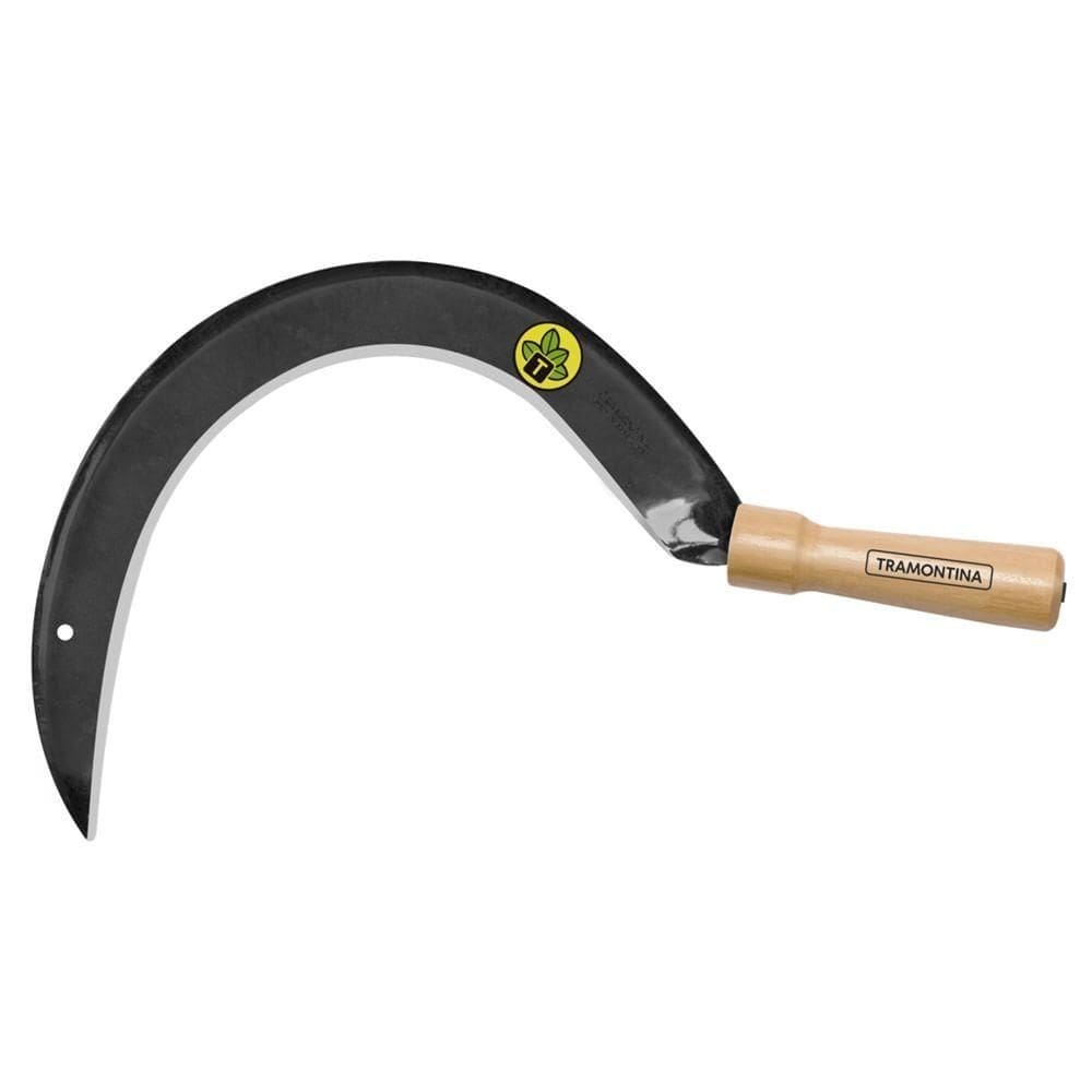 Foicinha Para Pasto Em Aço Com Cabo De Madeira - 77682025 - Tramontina Foicinha P-pasto C-cabo Tramontina