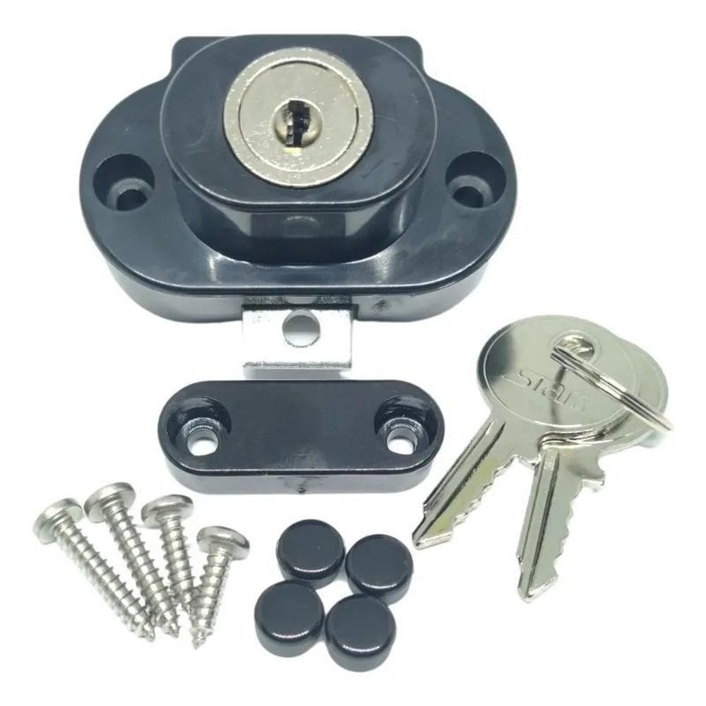 10X 1 Fechadura Vidro Leito Com Contra Fecho Para Envidraçam
