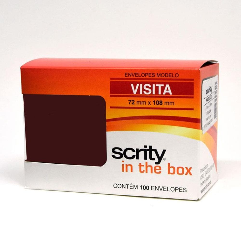 Envelope Color Plus Marrocos 72x108mm - caixa com 100 unidades - Scrity
