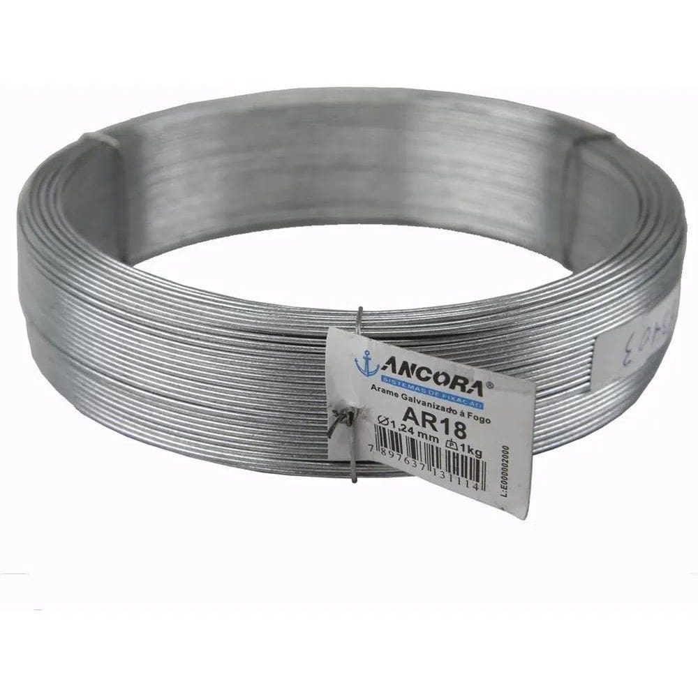 10X Arame 18 Galvanizado 1,24Mm 1Kg Drywall Gesso Forro