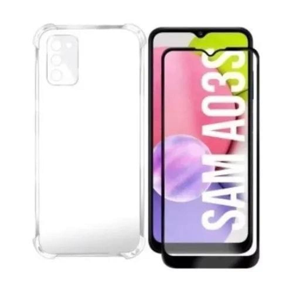 10X Capinha Anti Impacto Para Galaxy A03S + Película De Vid