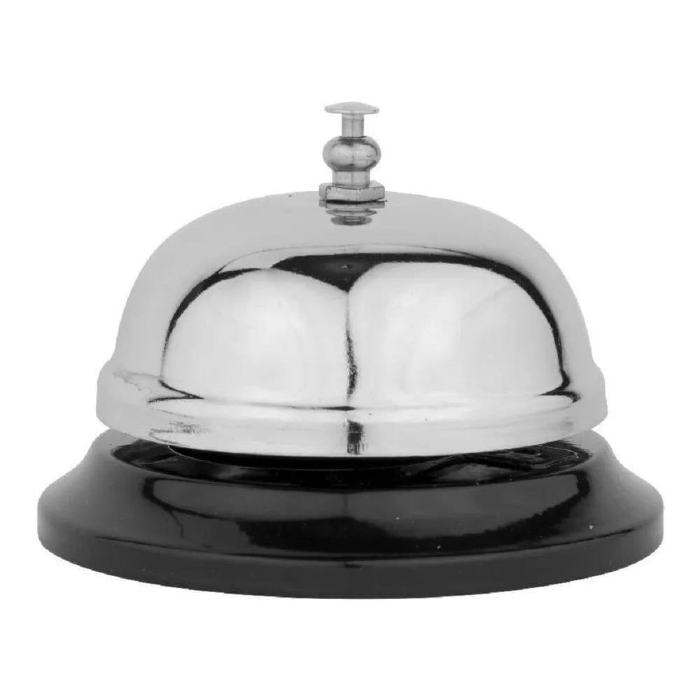 10X Sino De Mão Sineta Pra Recepção Hotel Escola Restaurant