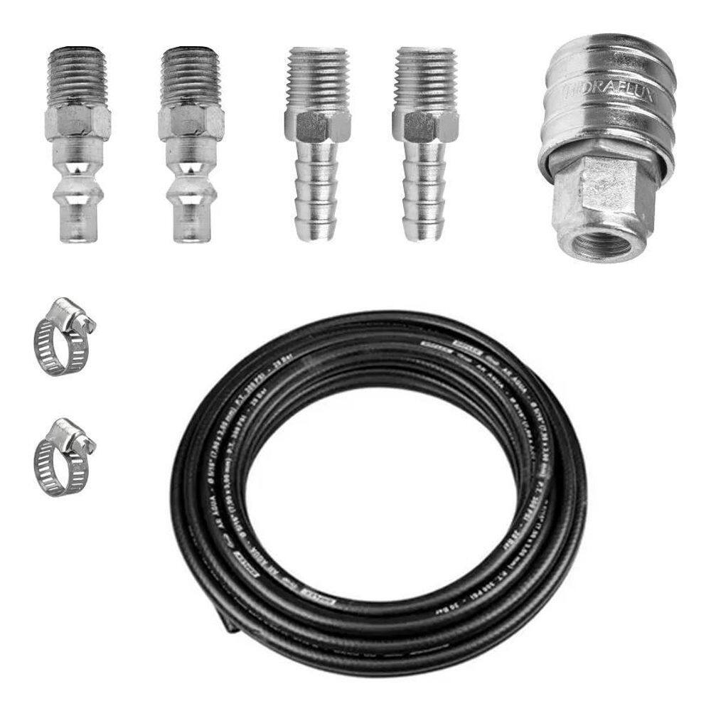 10X Kit Mangueira Ar Compressor 10M Engate Rapido Schulz Pr