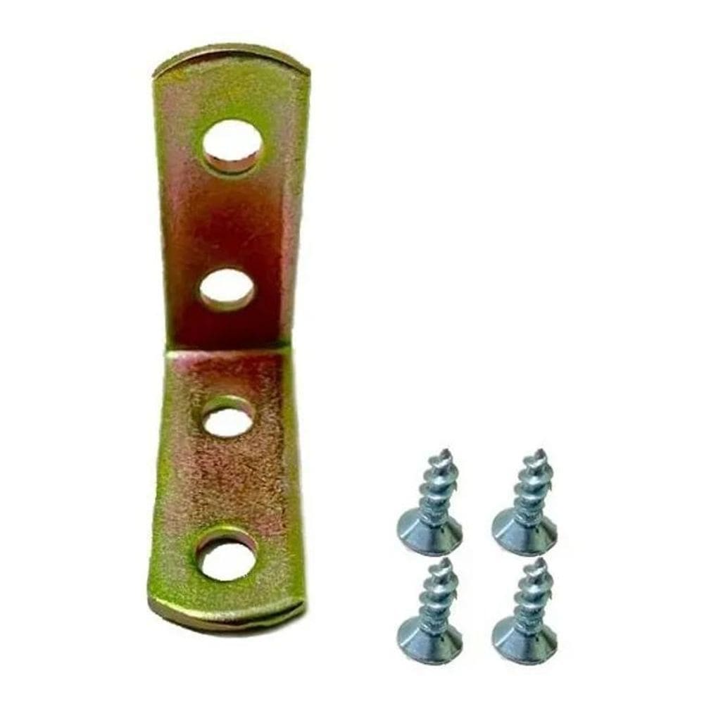 10X 10X Cantoneira Moveis L 2 1/2 Polegada - 6,35 Cm Cor Bi