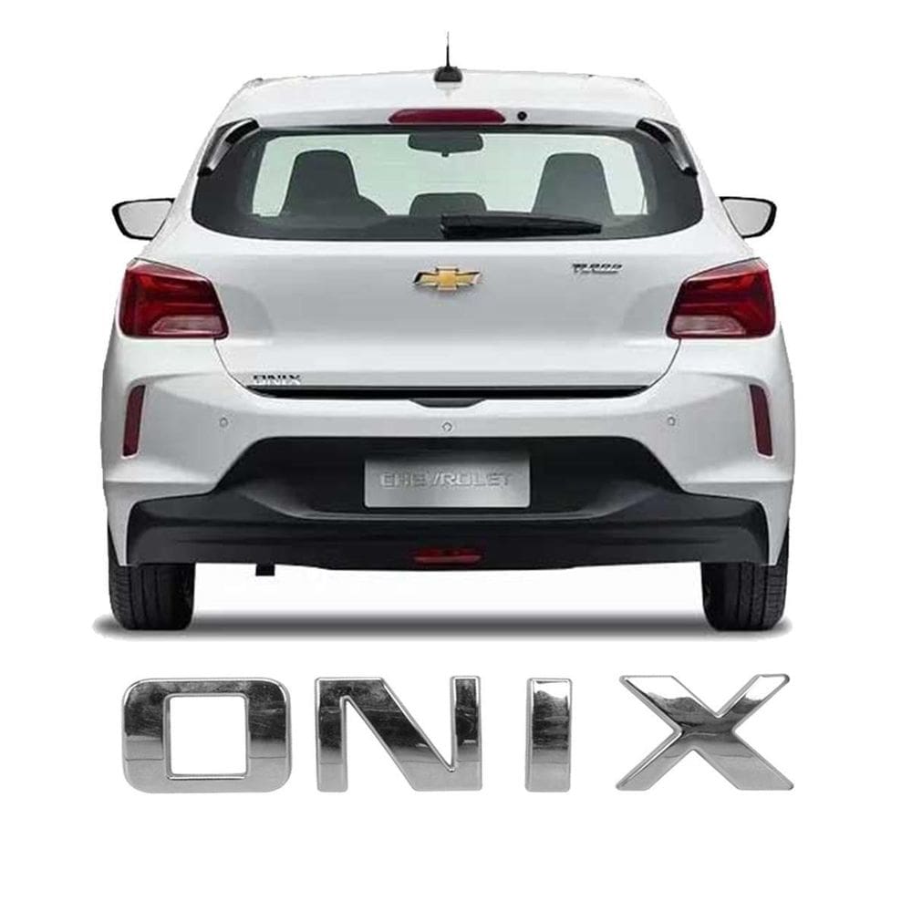 Emblema Onix Cromado Tampa Traseira 2020/2022