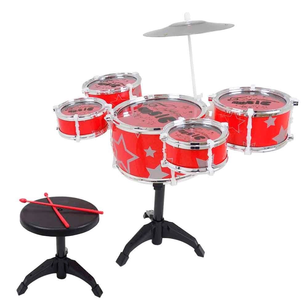 Bateria Musical Vermelha Fênix BT381