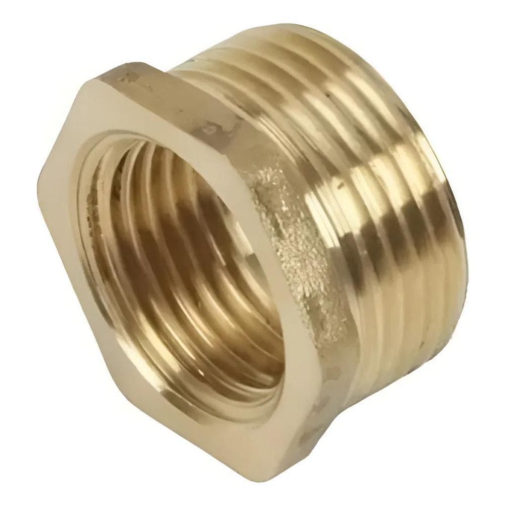 10X Bucha De Redução Em Metal 3/4 X 1/2 Latão Amarelo