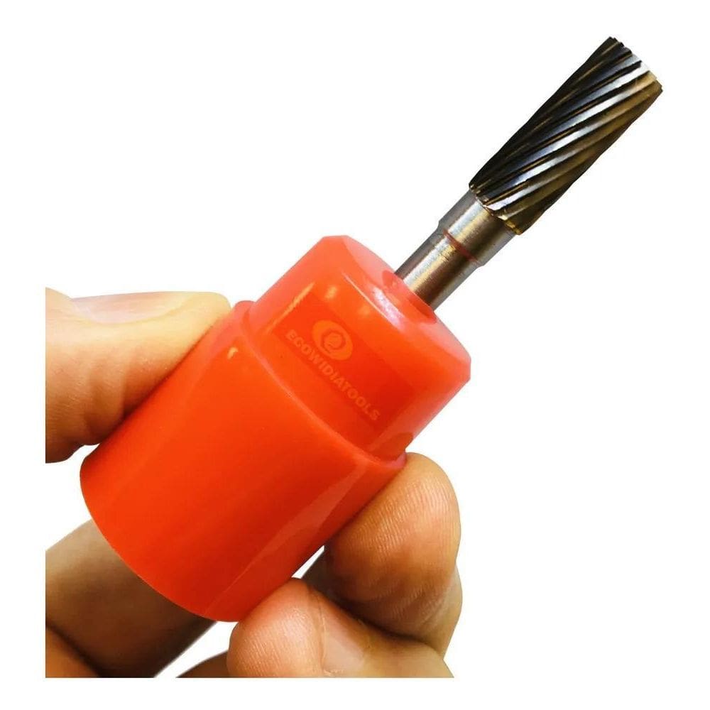 10X Lima Rotativa 8Mm Cilíndrica Haste 6Mm Metal Duro Tungs