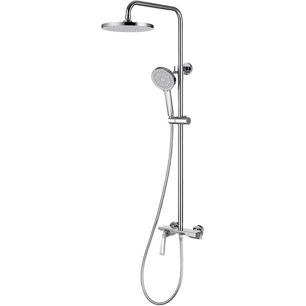 Ducha Banho Linha Premium - Aço Inoxidável 3 Funções - Prata