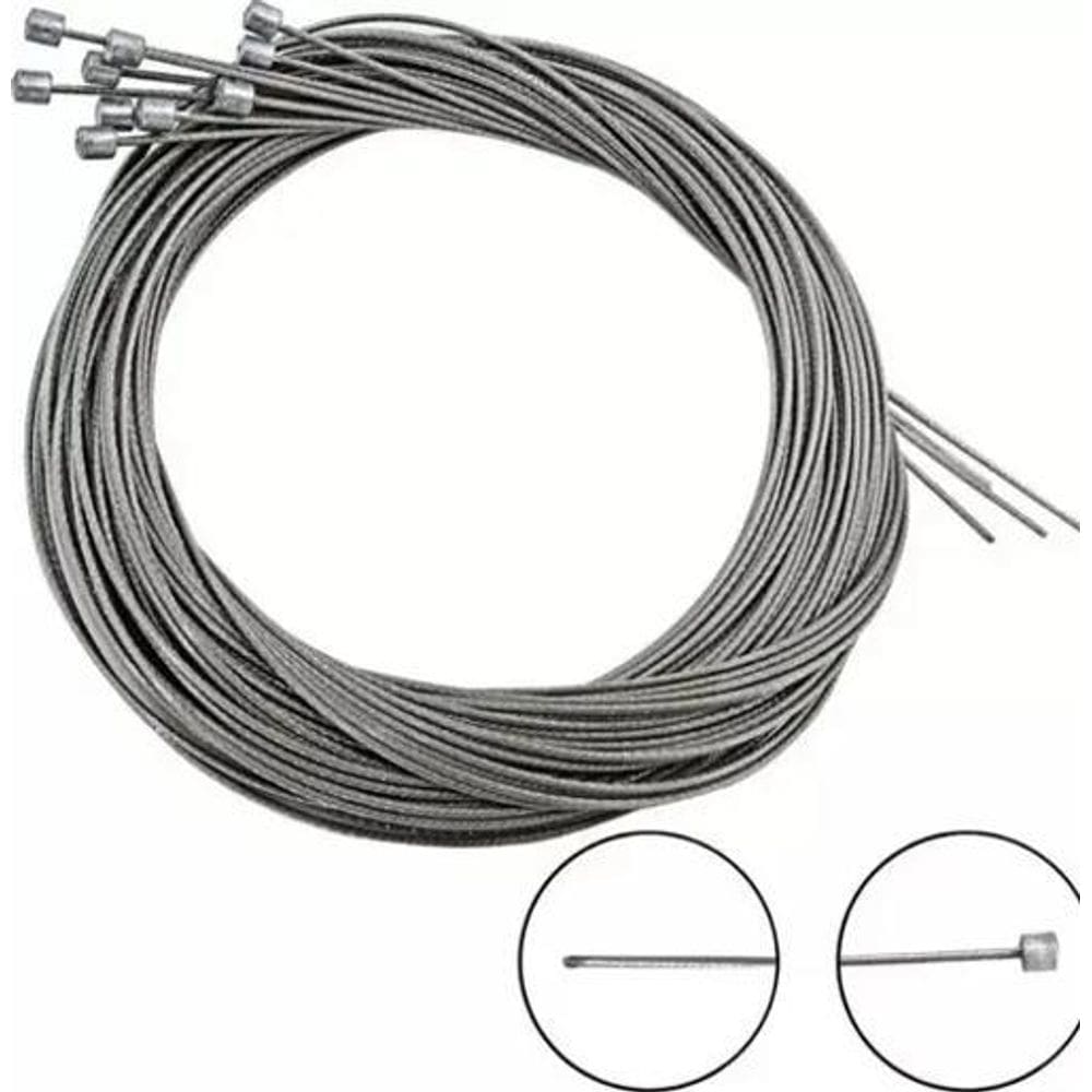 10X Kit 10 Cabo De Aço Inox Marcha Câmbio Bike Mtb Speed 2M