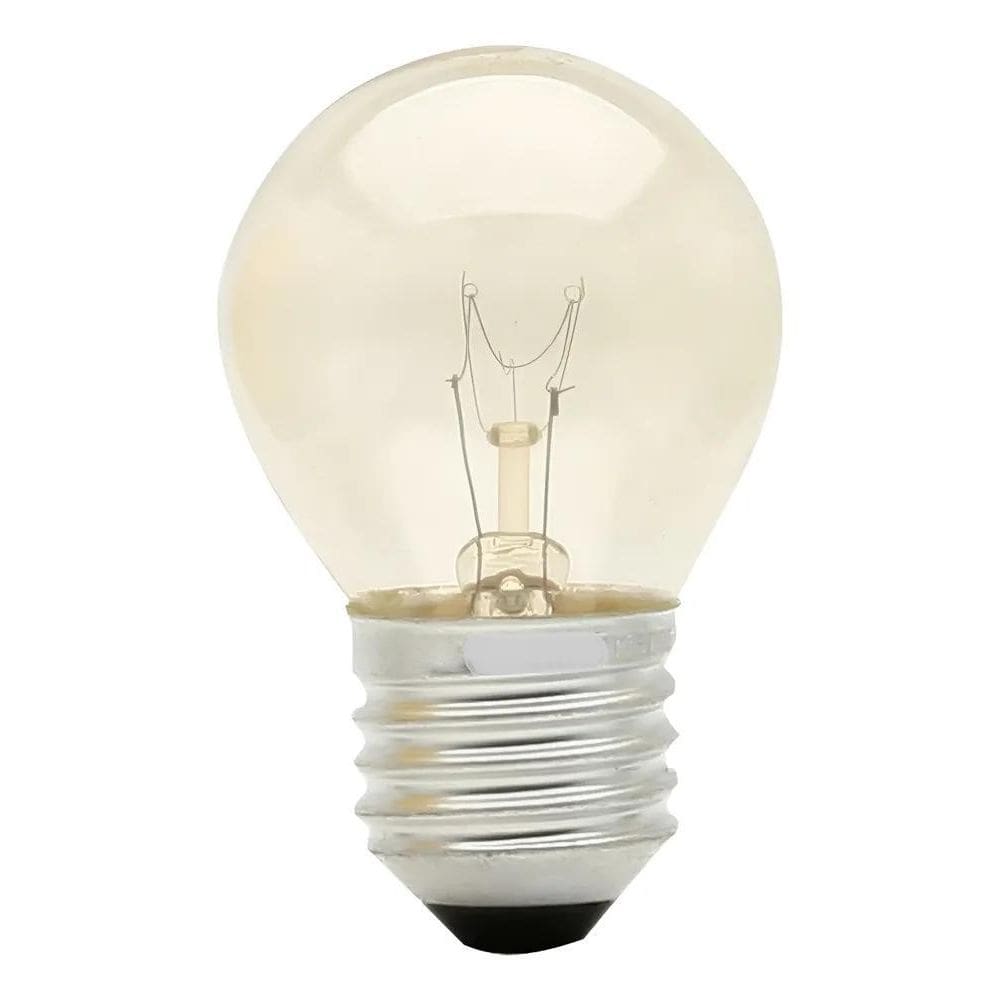 10X Lâmpada Incandescente Bolinha Clara E27 15W 10 Peças