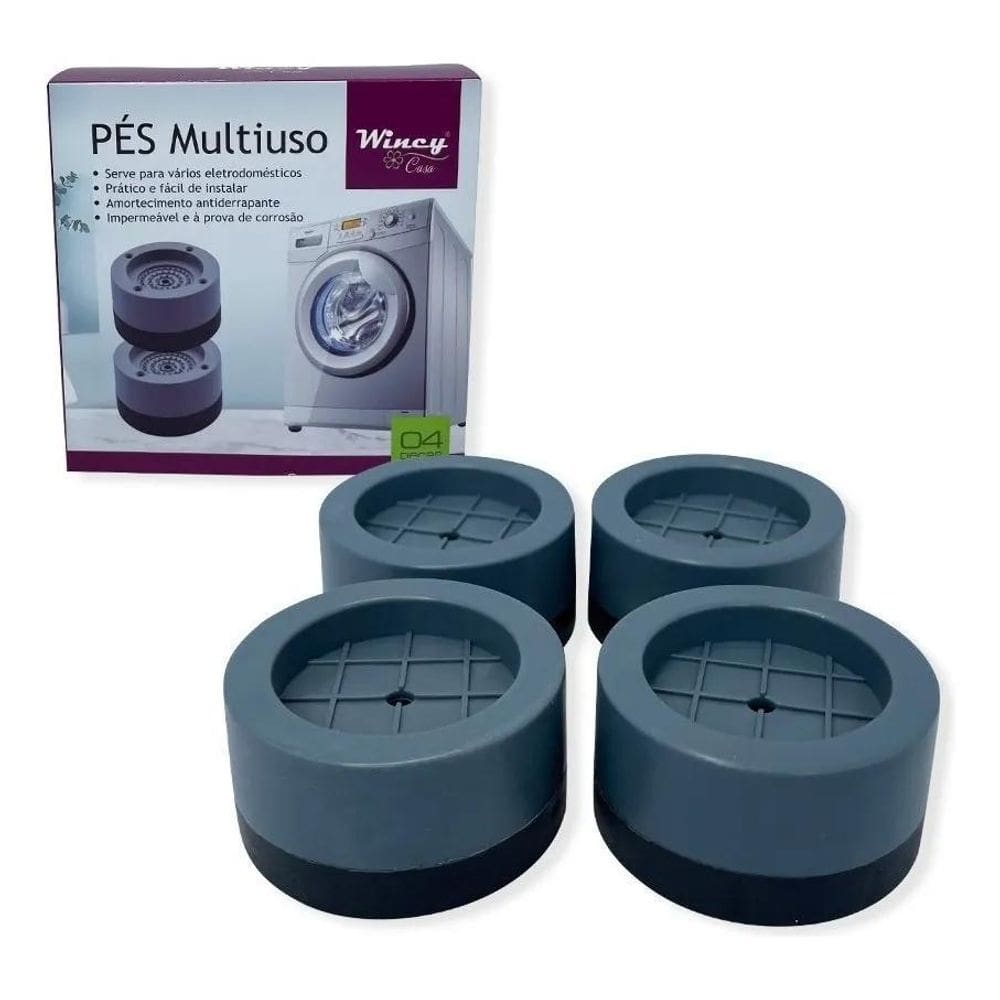 10X Kit 4 Pés Bases,Geladeiras,Fogoes,Maquinas Anti Vibraçã