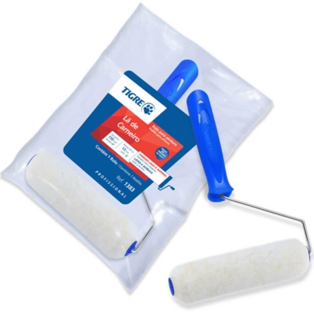 Rolo Para Pintura De Lã De Carneiro 15cm 1383-150 - 61383150 - Pincéis Tigre