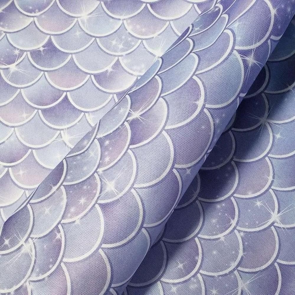 10X Tnt Estampado Cauda De Sereia Decoracao 1,4M X 2 Metros