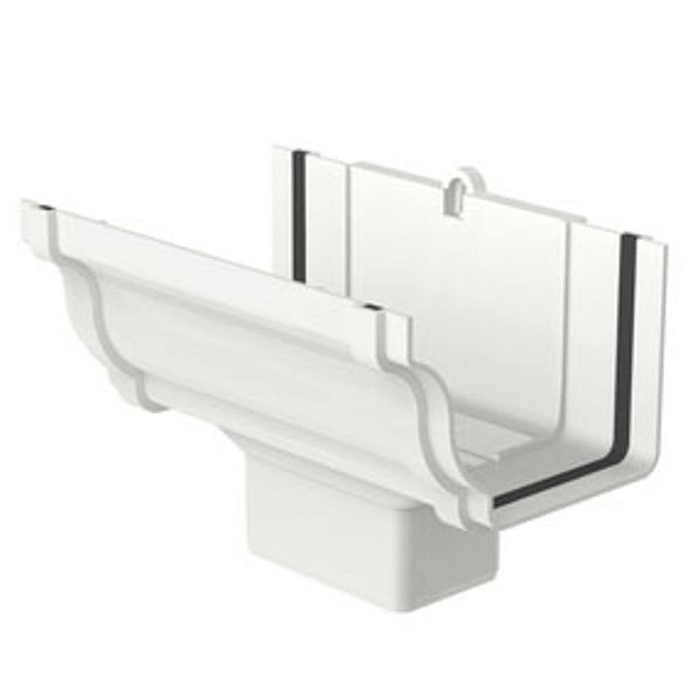 Bocal Condutor Retangular Aquapluv Style Branco - 32029809 - Tigre Bocal Calha Retangular Aquapluv Style Branco Tigre