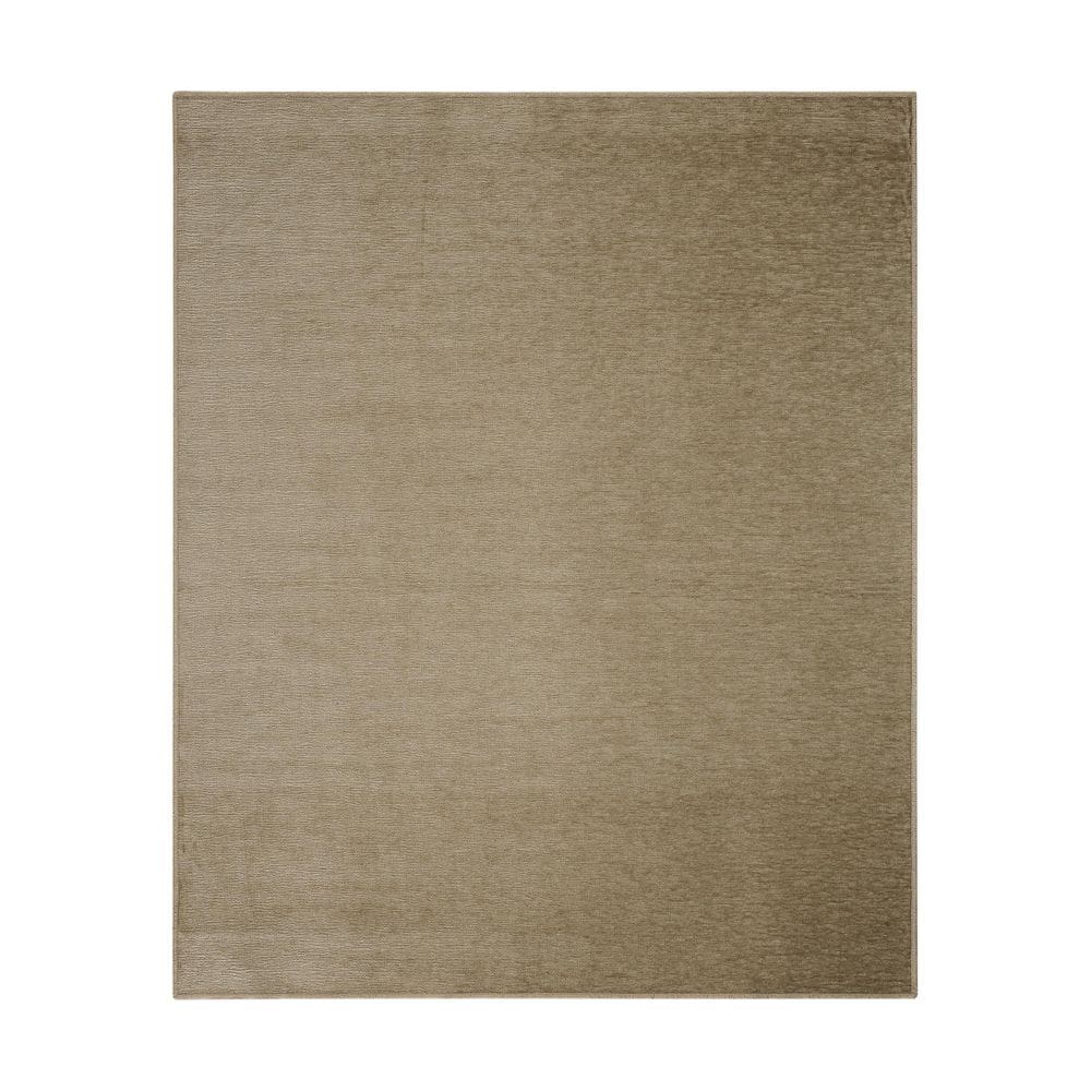 Tapete Sala Viena Creme-Cotton 150X200 Cm Liso Marrom Claro