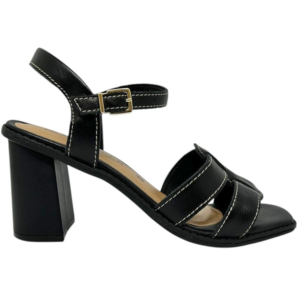 Sandália Feminina Casual Social Dia a Dia Passeio Trabalho Salto Grosso Ultra Conforto Ramarim 2550203