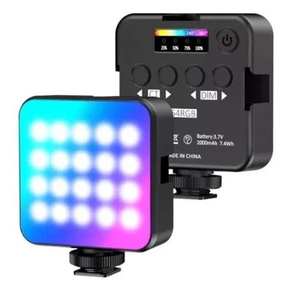 10X Iluminador Led Rgb Luz Para Video Foto Live Reuniões 90