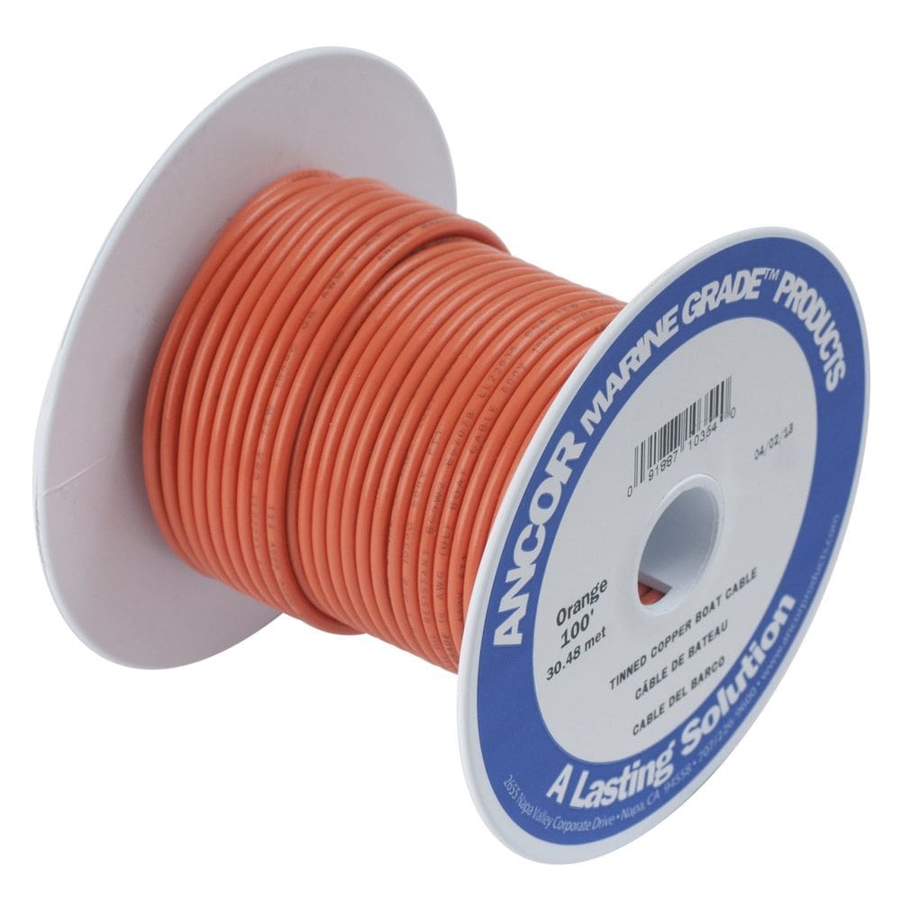 Fiação para barco Ancor 104510 Cobre estanhado 14 AWG 30m laranja