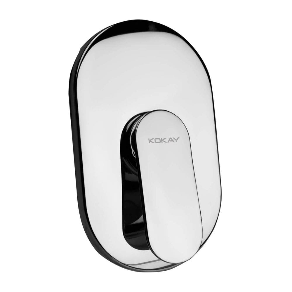 Acabamento E Registro Monocomando Base Oval Fs005 Cromado