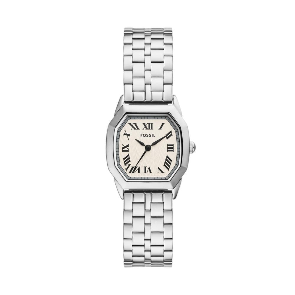 Relógio feminino Fossil Harlow ES5363 prateado em aço inoxidável