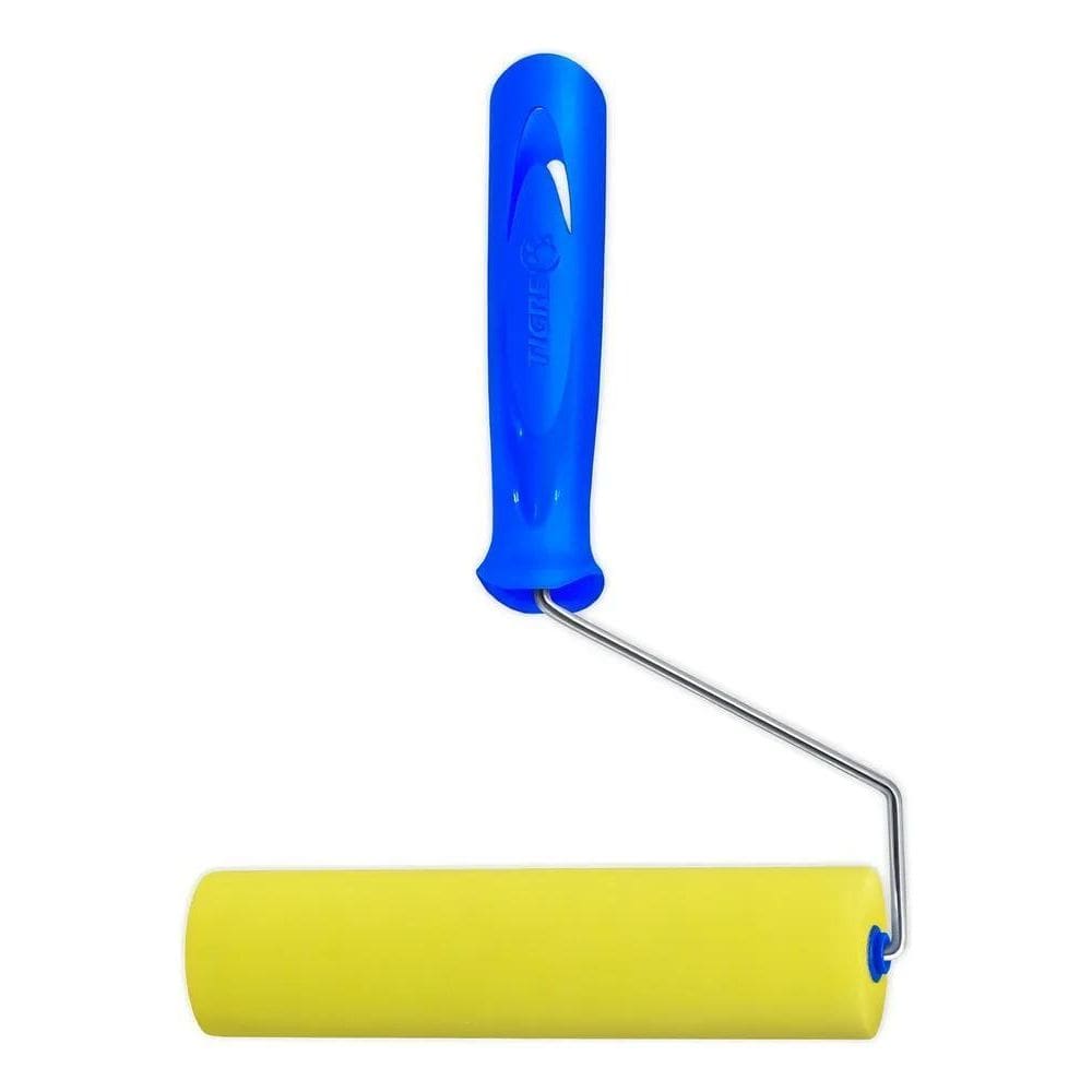 10X Rolo Pintura Espuma Amarela 15 Cm Tigre