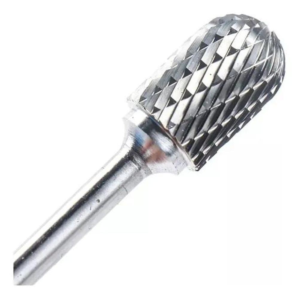 10X Lima Rotativa Cilíndrica 12Mm X 20Mm Metal Duro Corte D