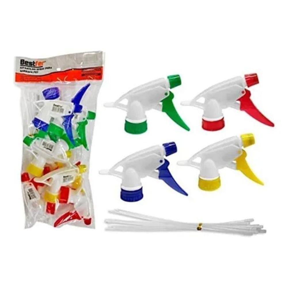 10X Gatilho Bico Pulverizador Borrifador Manual Garrafa Pet