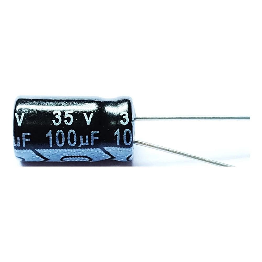 10X 50X Capacitor Eletrolítico 100Uf X 35V 105 50 Peças
