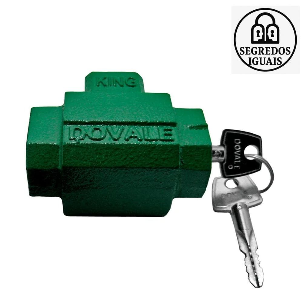 Fechadura Cadeado De Solo Para Porta Enrolar Segredos Iguais