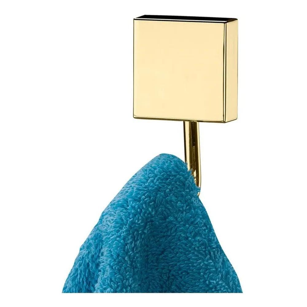 10X Suporte Gancho Para Parede Banheiro Porta Toalha Dourad