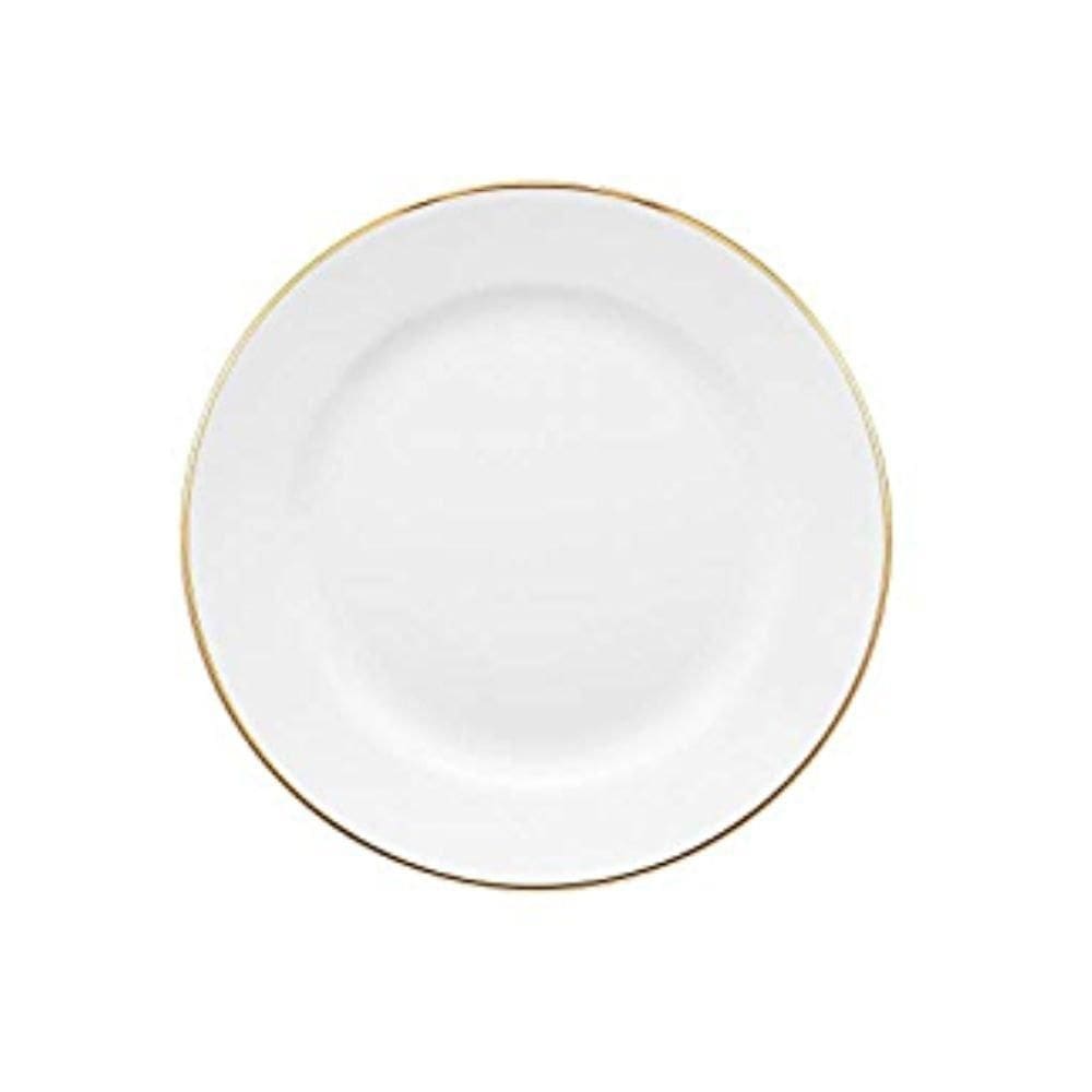 Prato De Sobremesa Com Fio De Ouro Sofia - 22 Cm