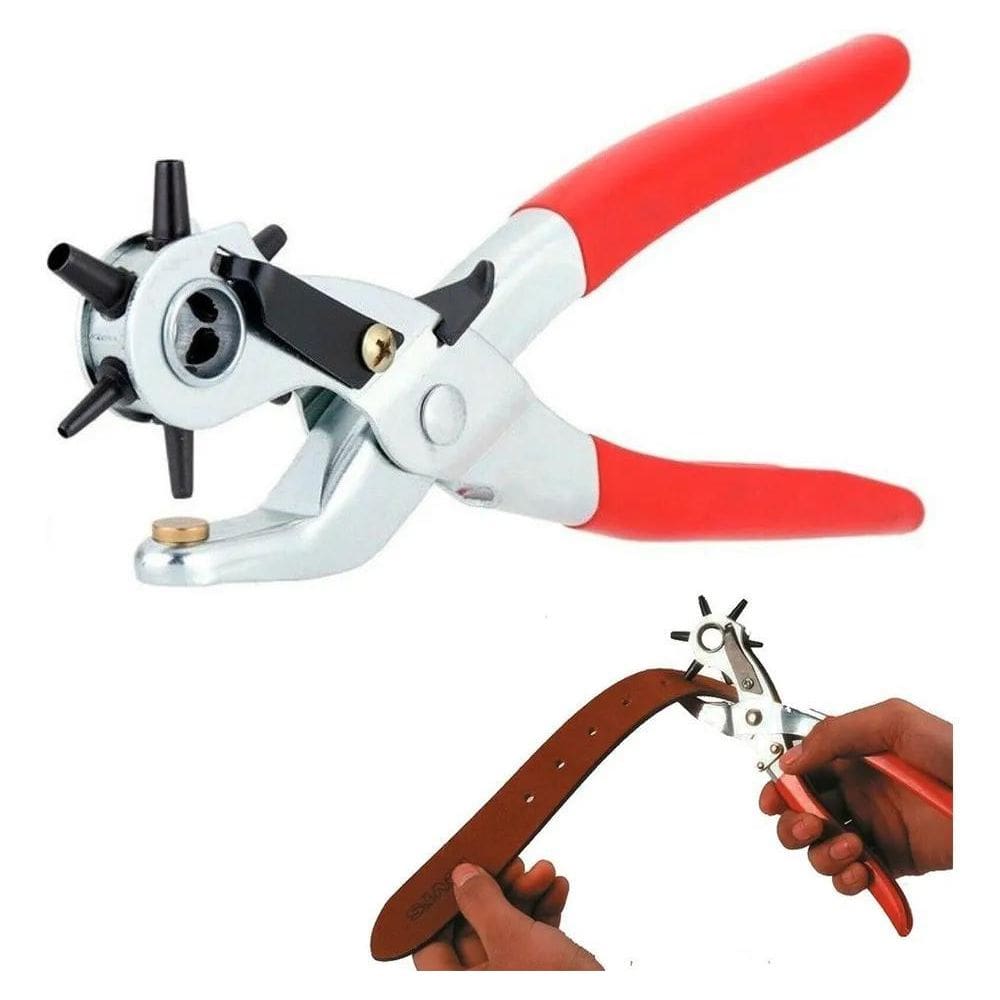 10X Alicate Vazador 9 Polegadas Com 6 Tamanhos De Furo - Fe