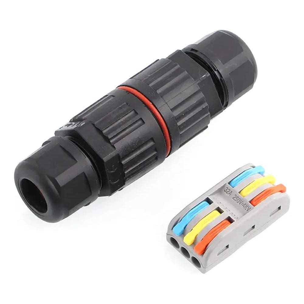 10X Conector Emenda Fio Alavanca 2 E 3 Vias 32A Ip68 Imperm