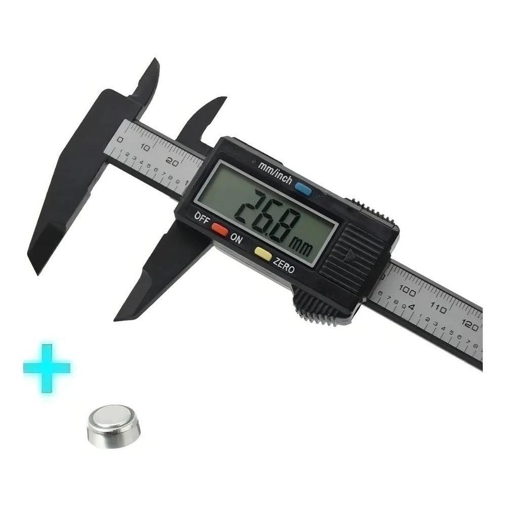 10X Paquimetro Digital Fibra De Carbono 150Mm Mfl