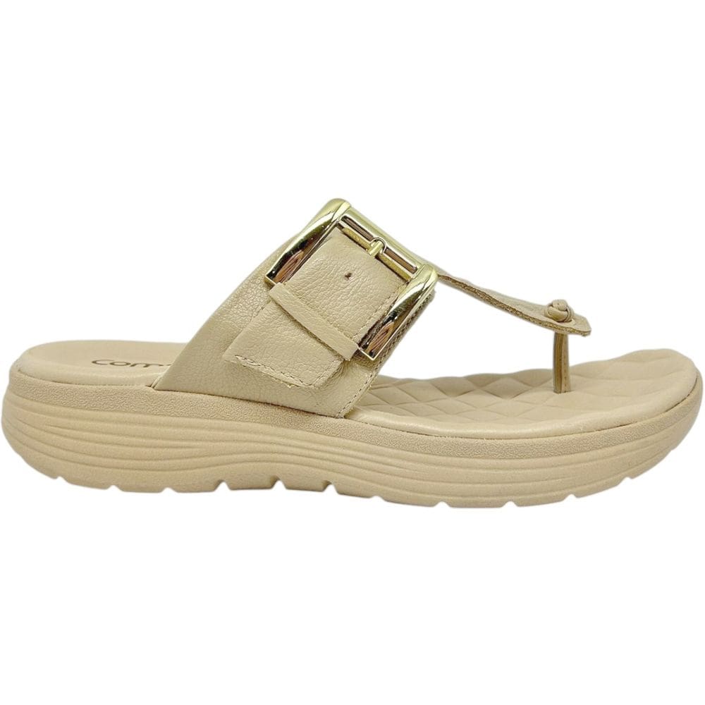 Tamanco Dedo Feminino Casual Dia a Dia Passeio Trabalho com Fivela Conforto Comfortflex 2543401