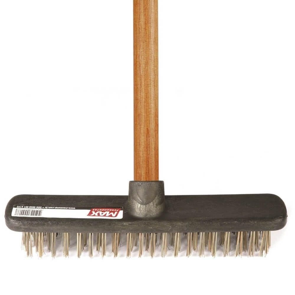 Escova De Aço 250x59mm Com Cabo De 1,20 Metros - 40810 - Max