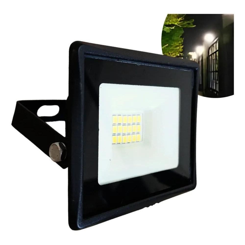 10X Refletor Led 30W Holofote Branco Frio A Prova Dagua